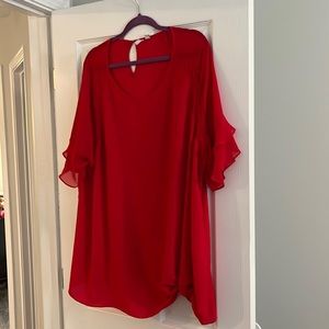 Red Plus size top